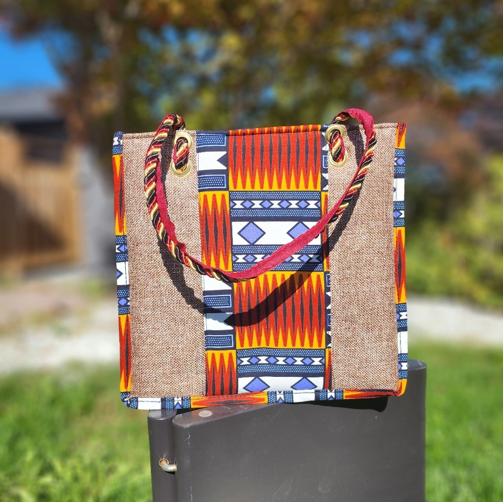 Colorful Patterned Tote Bag
